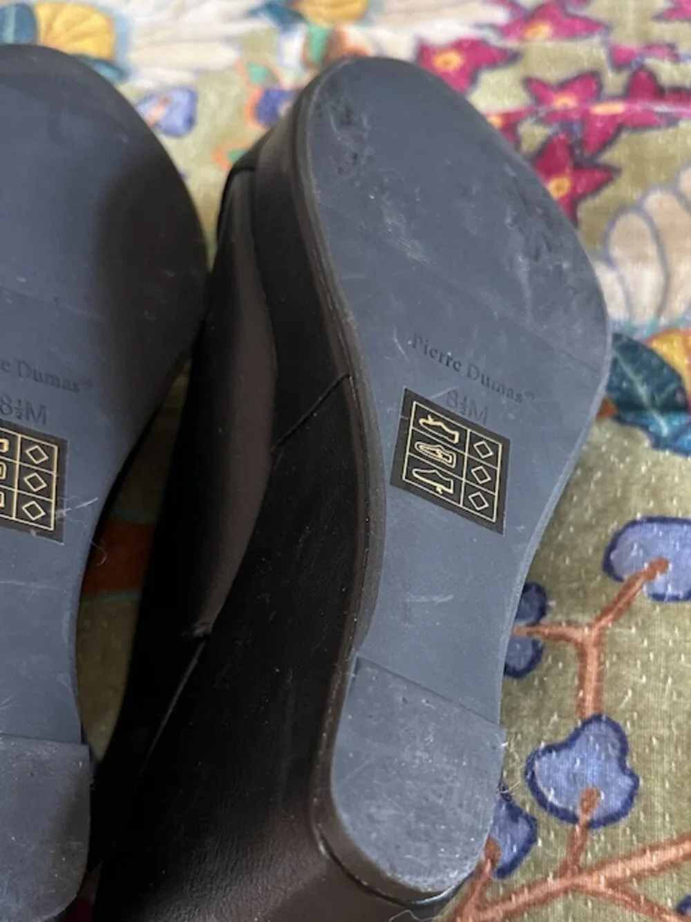 Pierre Dumas black slingbacks